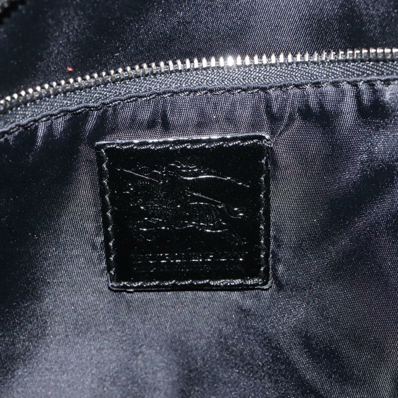【日本直送】BURBERRY Nova 格紋手提包 尼龍 黑色 正品 am8192-10