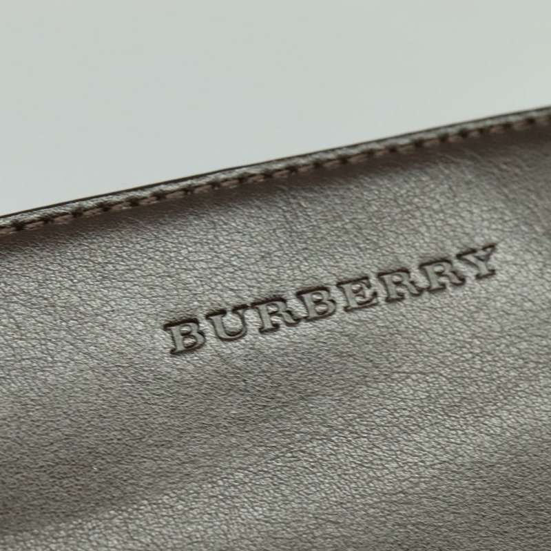 【日本直送】BURBERRY 單肩包 皮革 棕色 銀色 正品 am8212-9