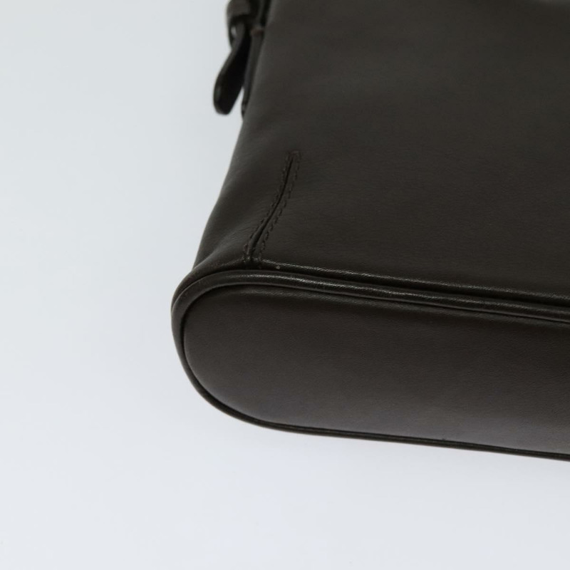 【日本直送】BURBERRY 單肩包 皮革 棕色 銀色 正品 am8212-14