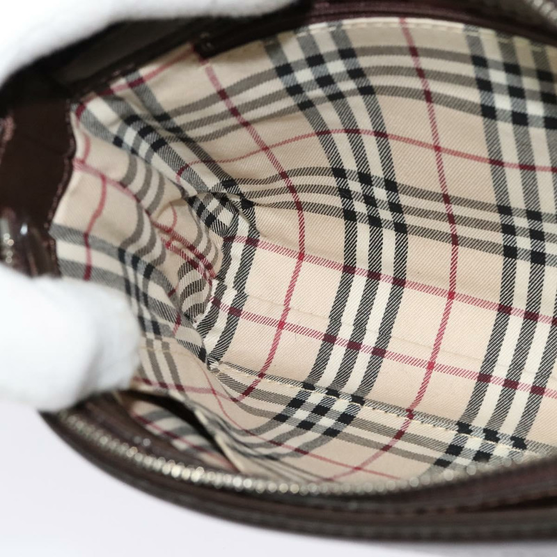 【日本直送】BURBERRY 單肩包 皮革 棕色 銀色 正品 am8212-17
