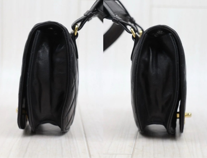 「JL精品代購」 97新Chanel 香奈兒 黑金腰包-4