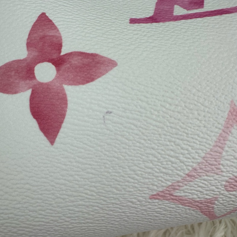 LV 夏日限定白粉色水彩Speedy 25 晶片款 手提斜肩包-6