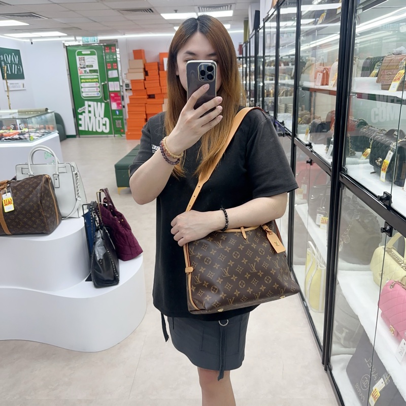 LV CarryAll PM size 晶片款 手提單肩斜肩包-2