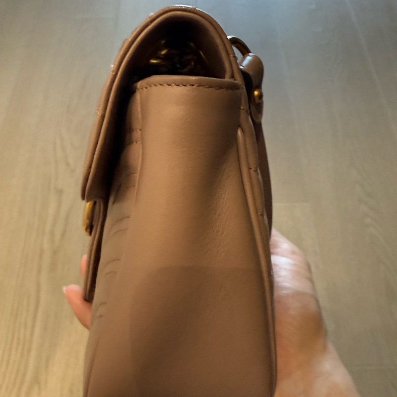 GUCCI GG MARMONT系列 粉藕色 中號 肩背包-5