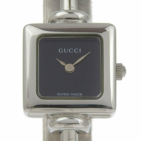 古馳 (GUCCI) 手錶 1900L 不鏽鋼石英類比顯示黑色錶盤女款
