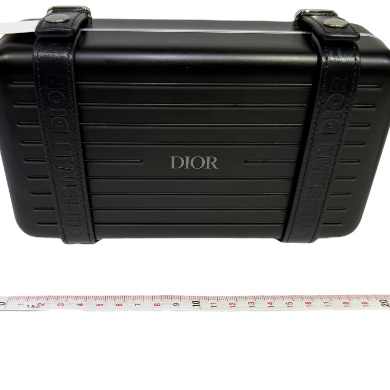 【美收精品】Dior X Rimowa 鋁質和粒面觸感頂級小牛皮手拿包 2-359-16