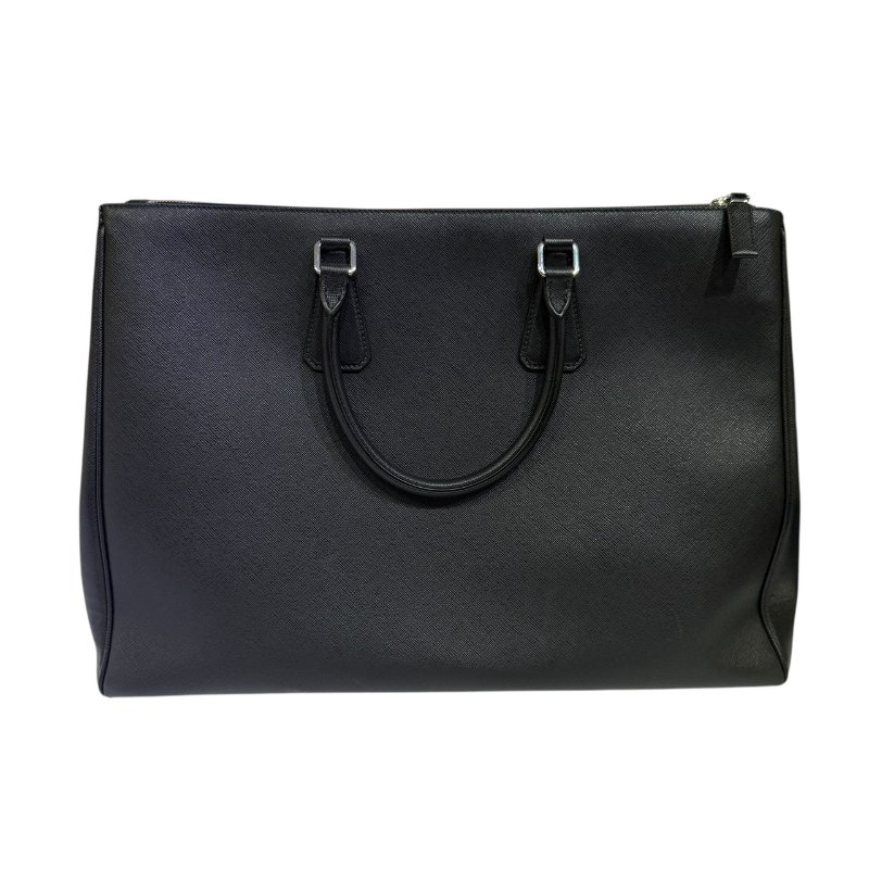 【美收精品】PRADA黑色皮革手提包 2-343-1