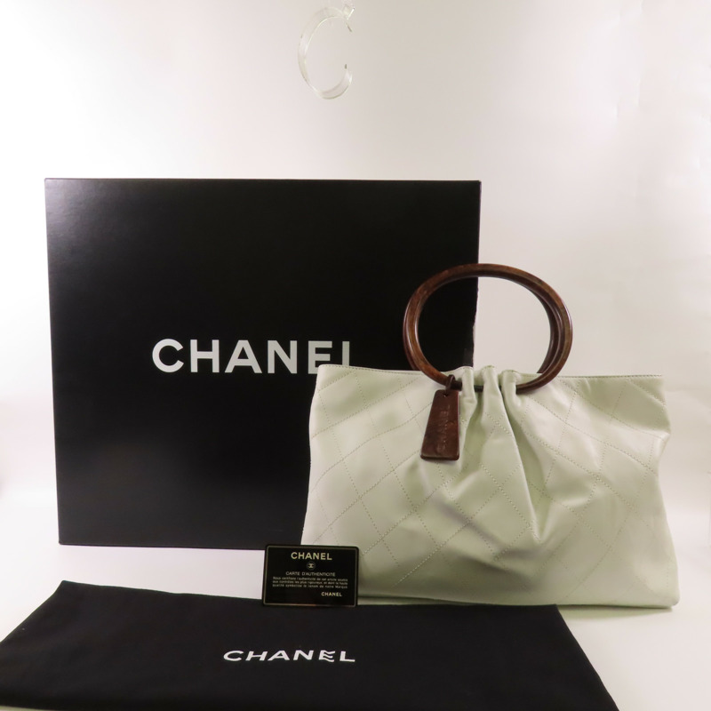 CHANEL 羊皮皮革Handbag手挽袋-10