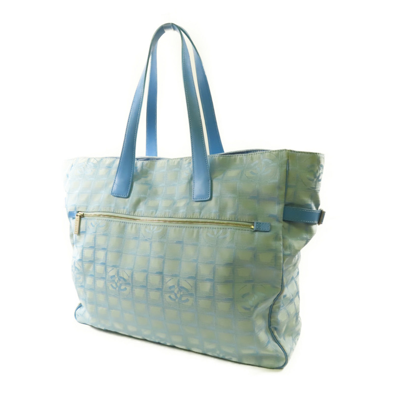 CHANEL 尼龍New Travel Line Tote銀扣手挽袋-2