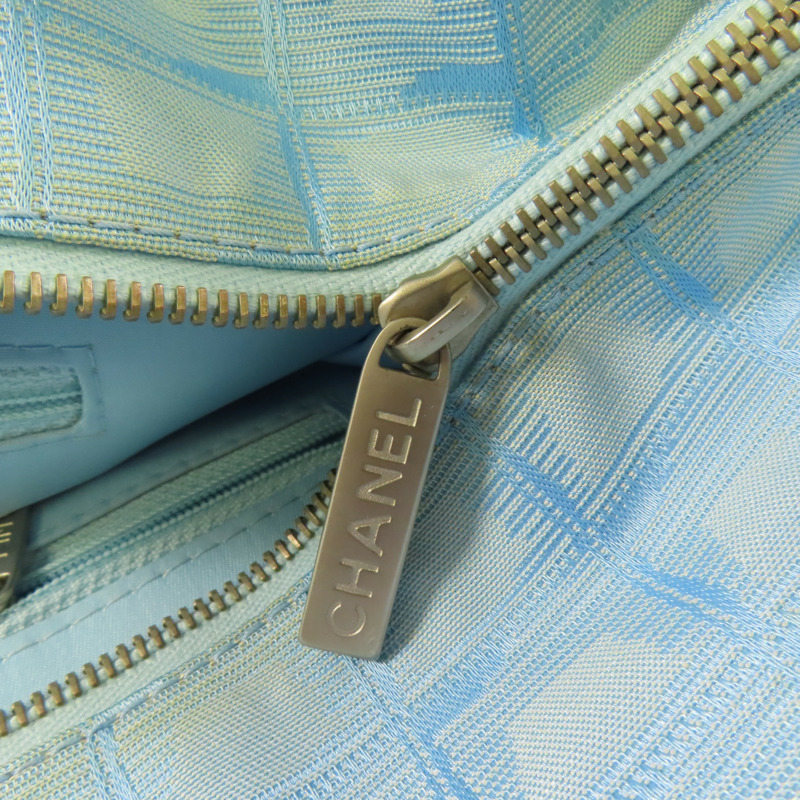 CHANEL 尼龍New Travel Line Tote銀扣手挽袋-8