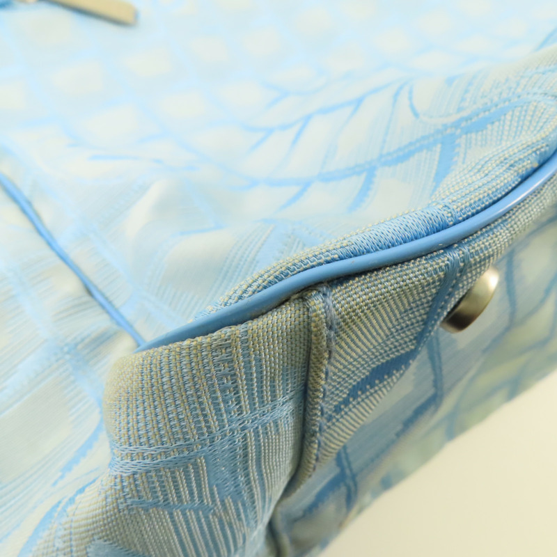 CHANEL 尼龍New Travel Line Tote銀扣手挽袋-10