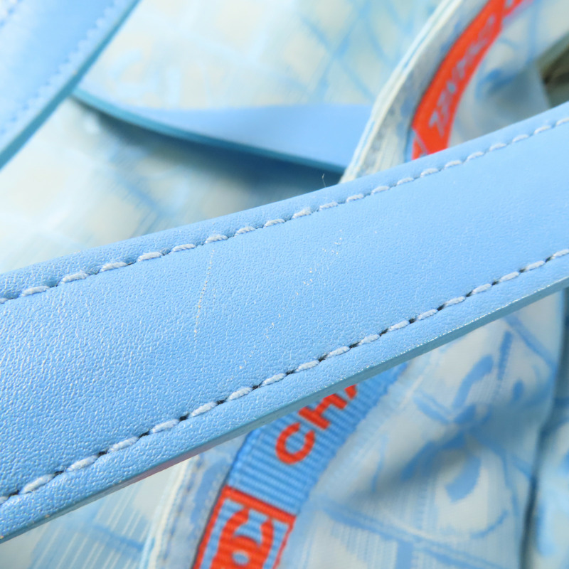 CHANEL 尼龍New Travel Line Tote銀扣手挽袋-16