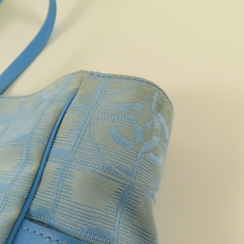 CHANEL 尼龍New Travel Line Tote銀扣手挽袋-18