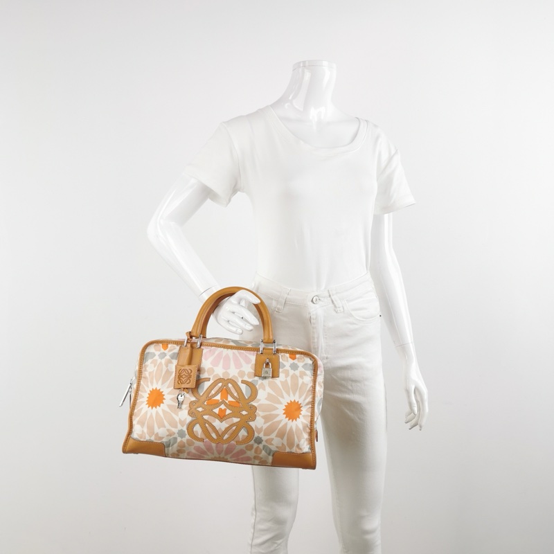 9❤️羅意威Loewe Amazona牛皮印花字母手提包👜-1