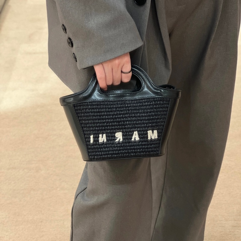 MARNI 可拆卸肩帶 迷你菜籃子-2