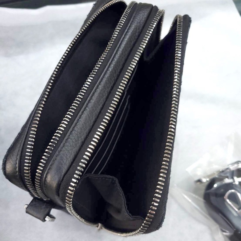 Dior Oblique黑色緹花小袋-4