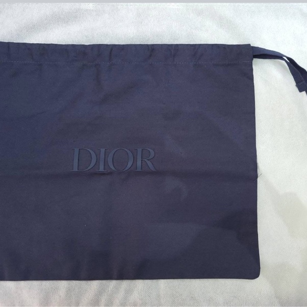 Dior Oblique黑色緹花小袋-9