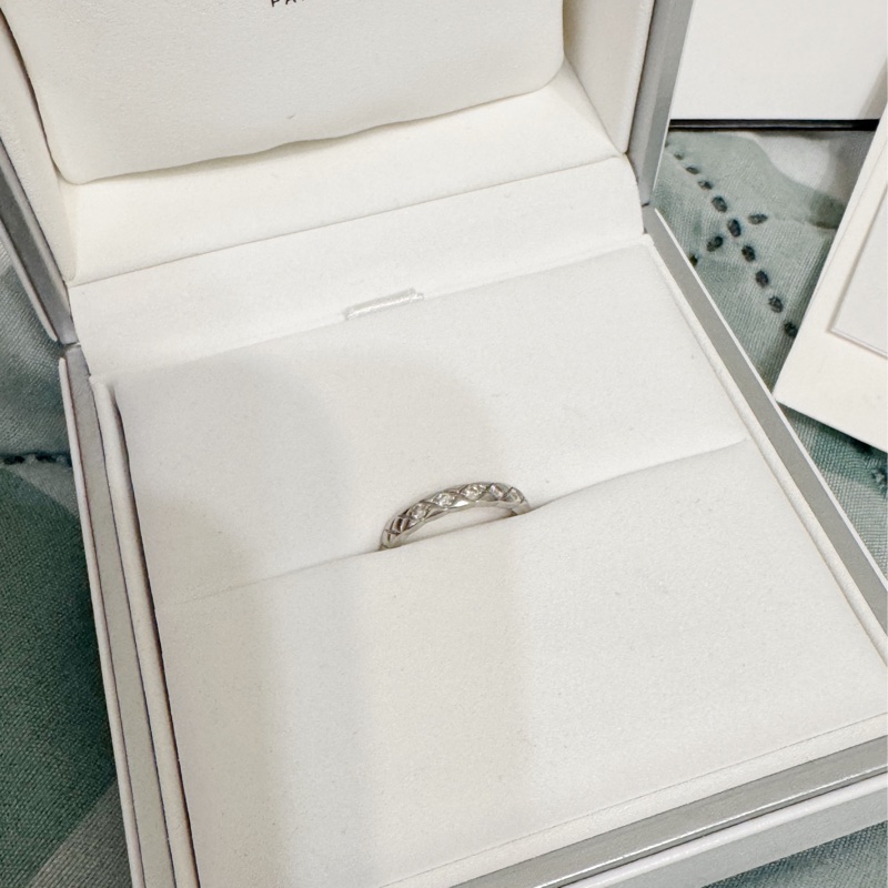 chanel coco crush日韓限定五鑽鉑金尾戒 45碼-1