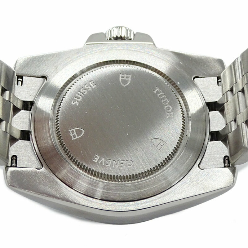 帝舵 TUDOR 20010 運動系列手錶男式日期自動 AT 不鏽鋼 SS 銀色黑色拋光-7