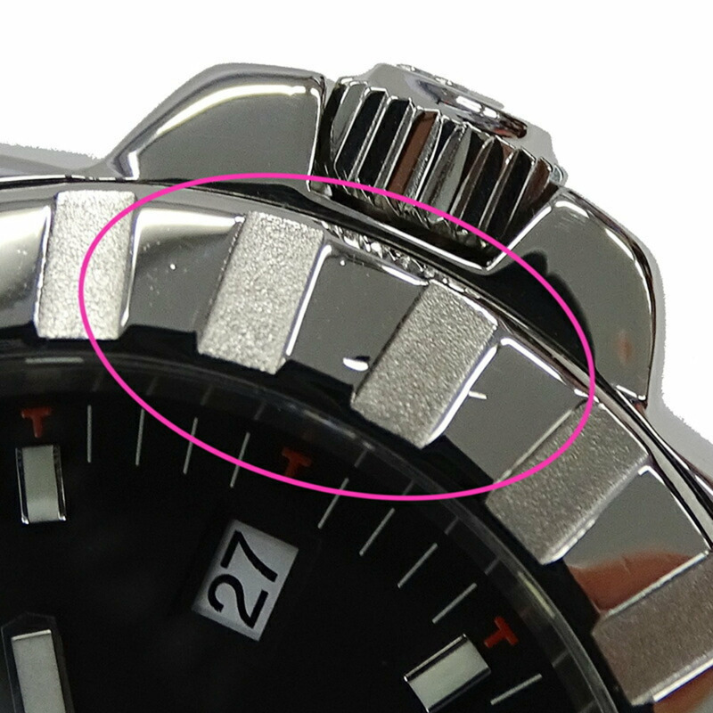 帝舵 TUDOR 20010 運動系列手錶男式日期自動 AT 不鏽鋼 SS 銀色黑色拋光-12