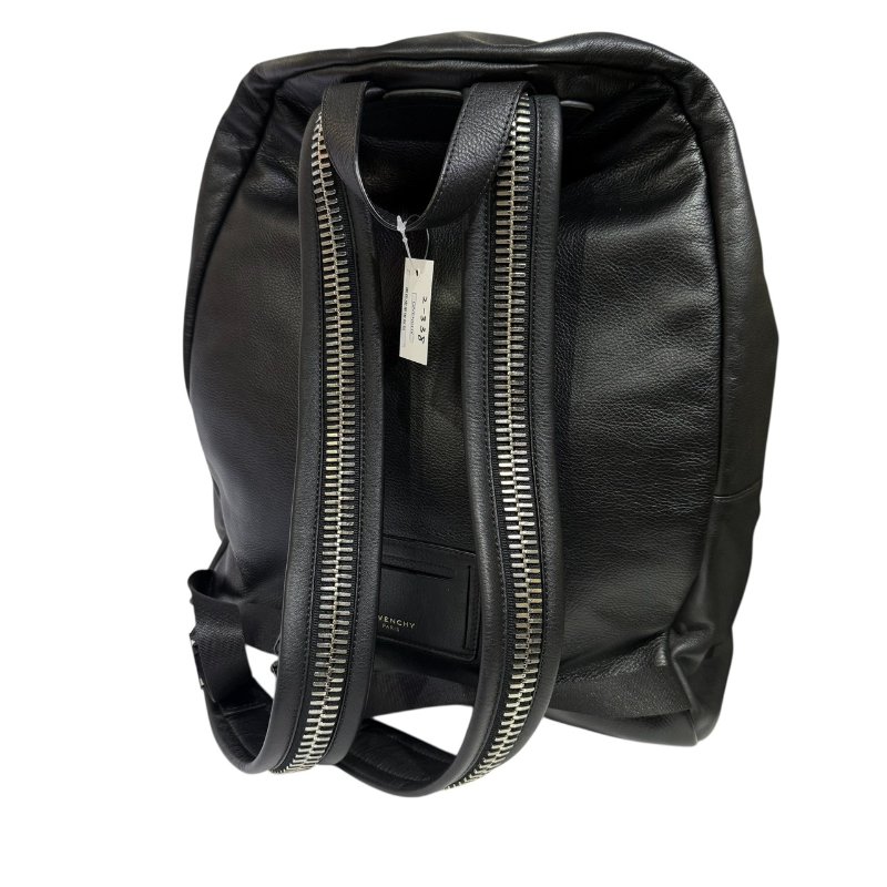 【美收精品】GIVENCHY黑色皮革後背包 2-338-10