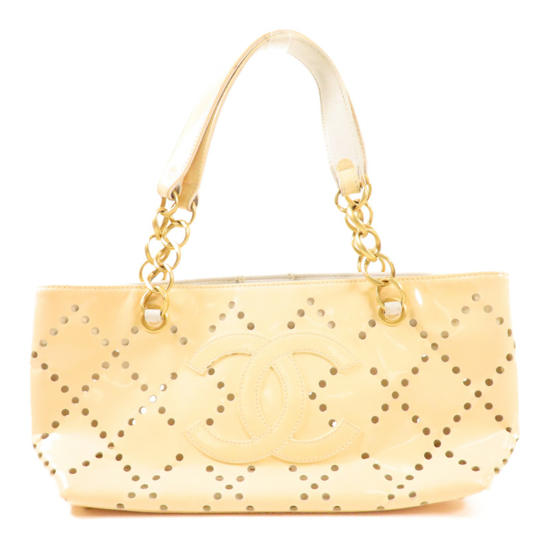 CHANEL PVC Hand Bag金扣手挽袋-0