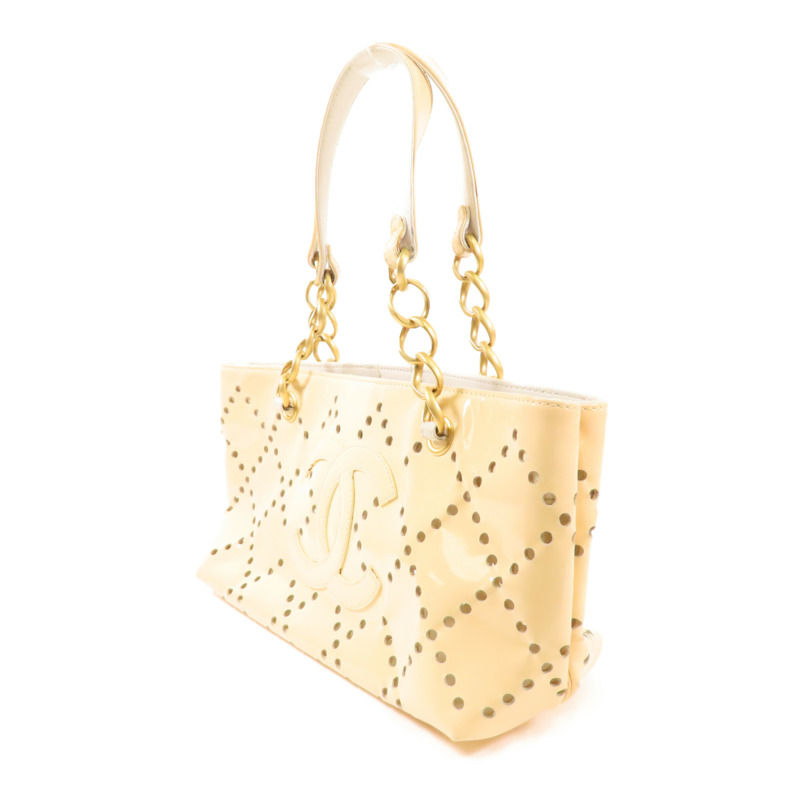 CHANEL PVC Hand Bag金扣手挽袋-2