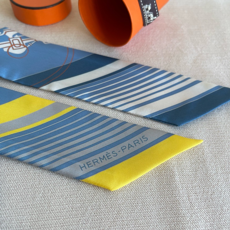 絕版🍊 Hermes 愛馬仕 Ex-Libris 藏書章 Twilly 小絲巾🧣-3