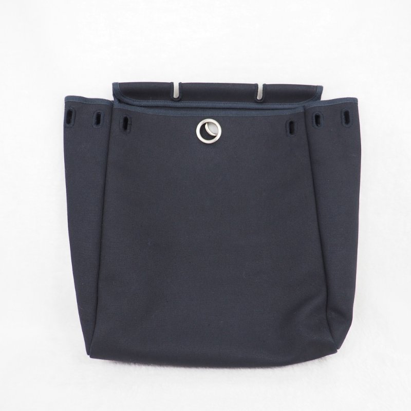 HERMES 黑銀 Herbag 背包-4