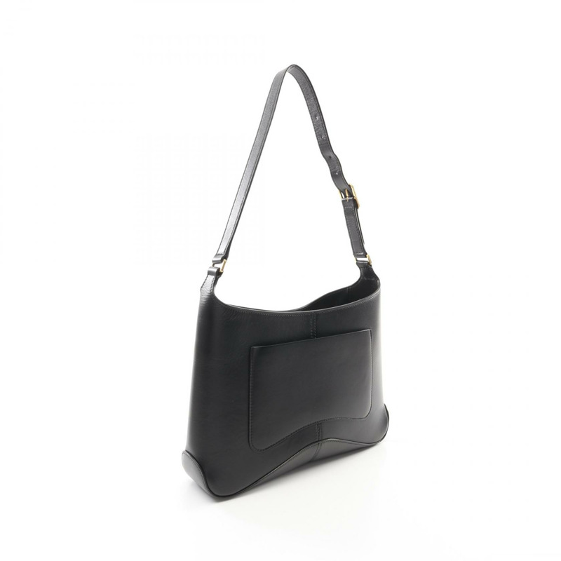 BALENCIAGA XX 中型單肩包 695591 黑色皮革 二手 女士-1