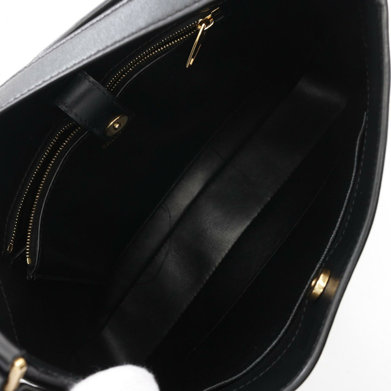 BALENCIAGA XX 中型單肩包 695591 黑色皮革 二手 女士-2