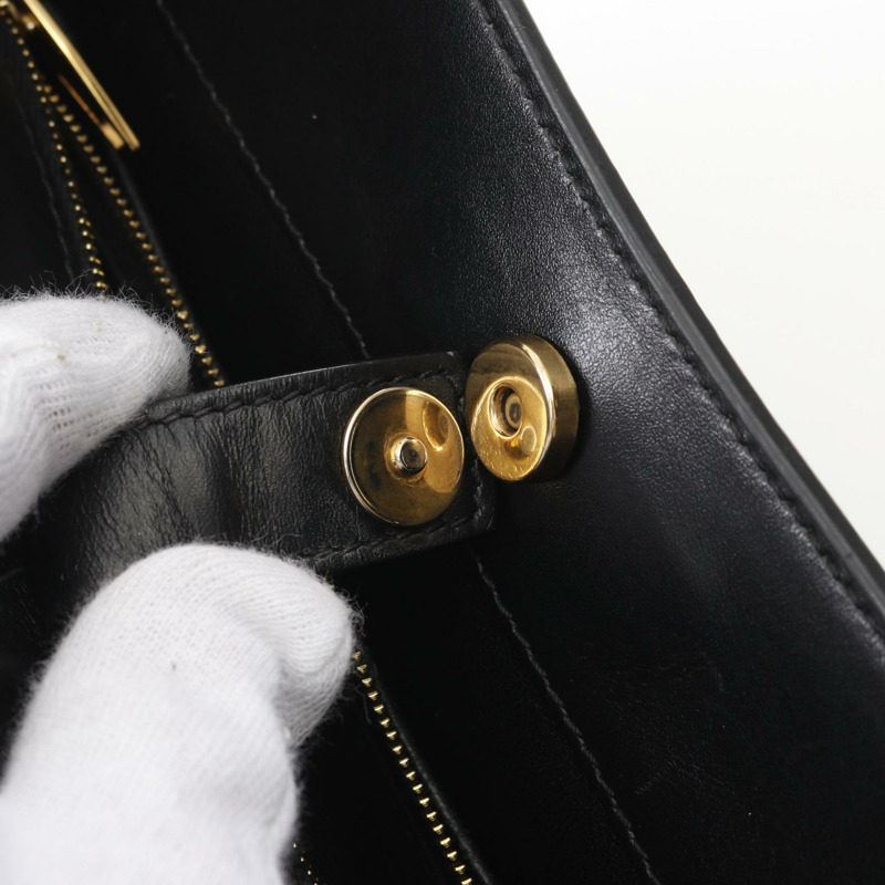 BALENCIAGA XX 中型單肩包 695591 黑色皮革 二手 女士-9