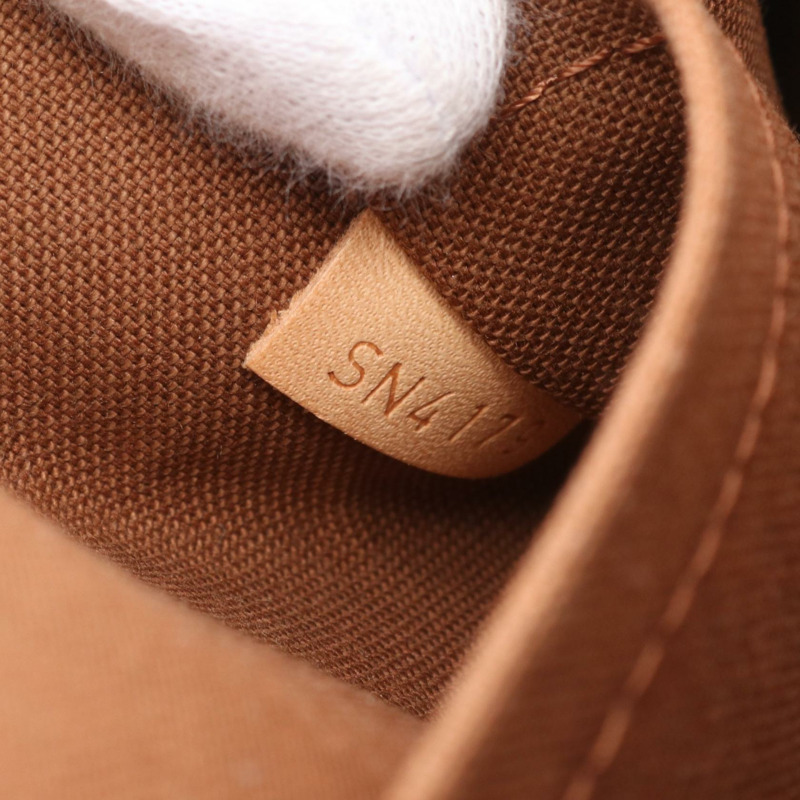 LOUIS VUITTON Alma 手提包 M53151 Monogram 帆布皮革棕色二手女士 LV-4