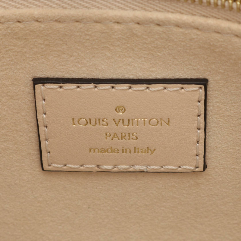 LOUIS VUITTON On the Go PM Monogram Empreinte Crme 手提包 M46569 皮革米色二手女士-3