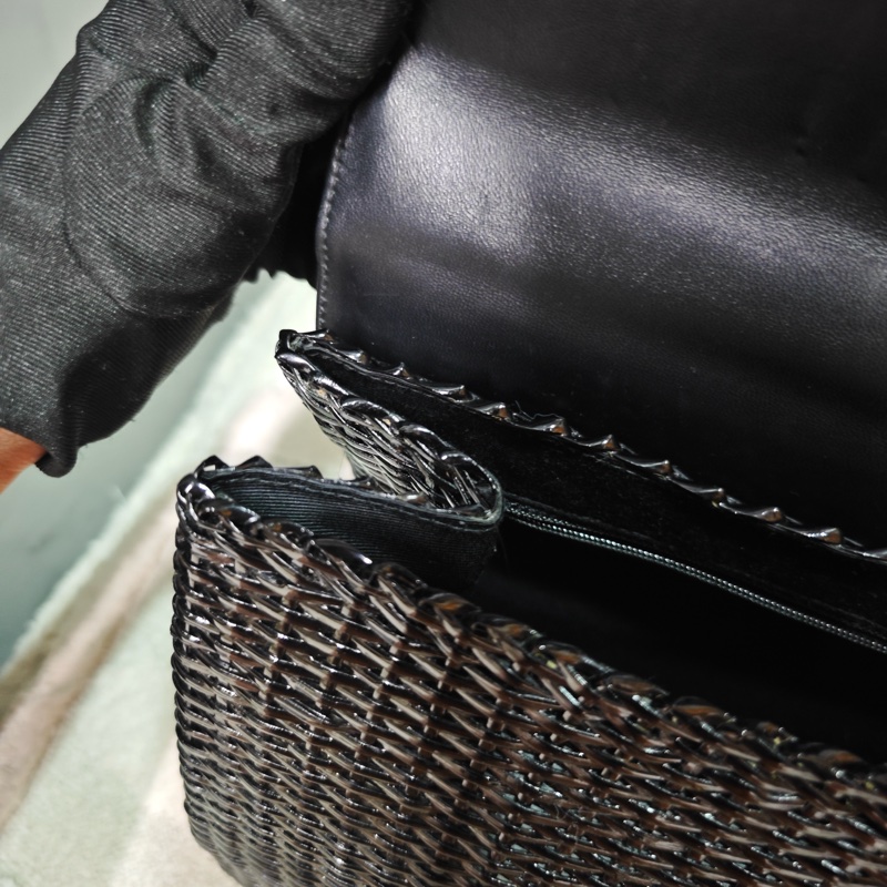 玩家必收 ChanelVintage特殊工藝藤編包 卡標齊-19