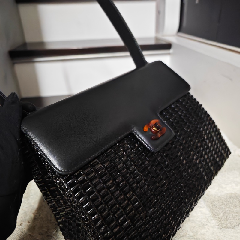 玩家必收 ChanelVintage特殊工藝藤編包 卡標齊-47