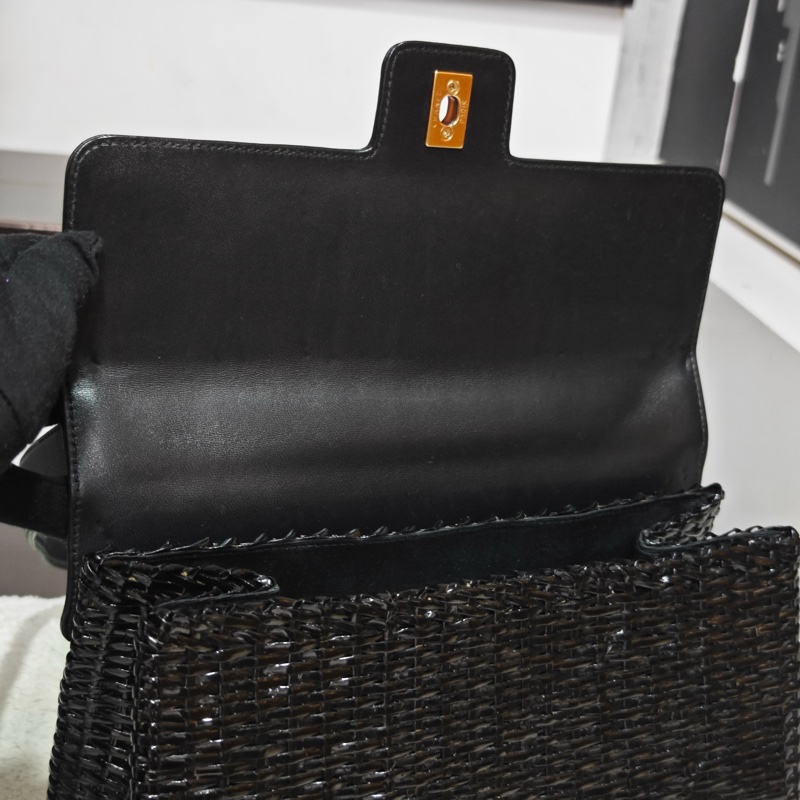 玩家必收 ChanelVintage特殊工藝藤編包 卡標齊-59
