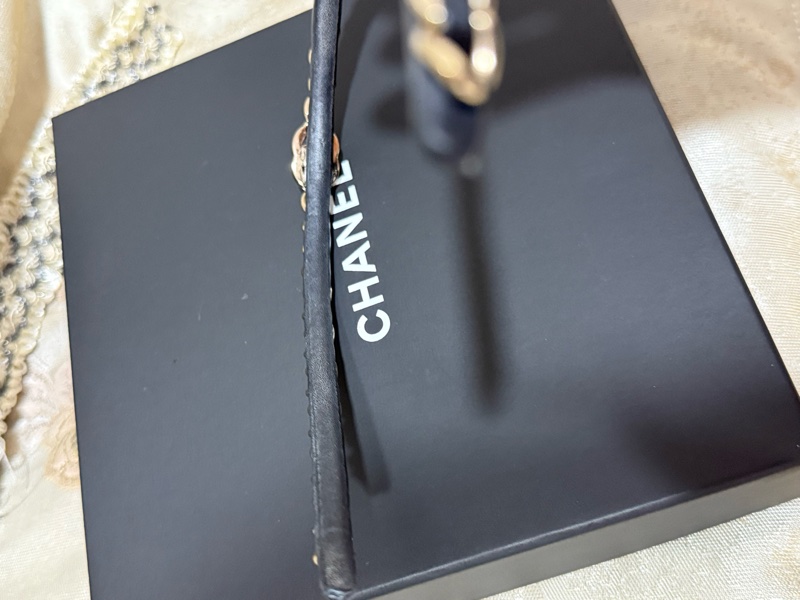 香奈兒 皮穿鍊髮箍 香奈兒髮箍 Chanel髮飾-11