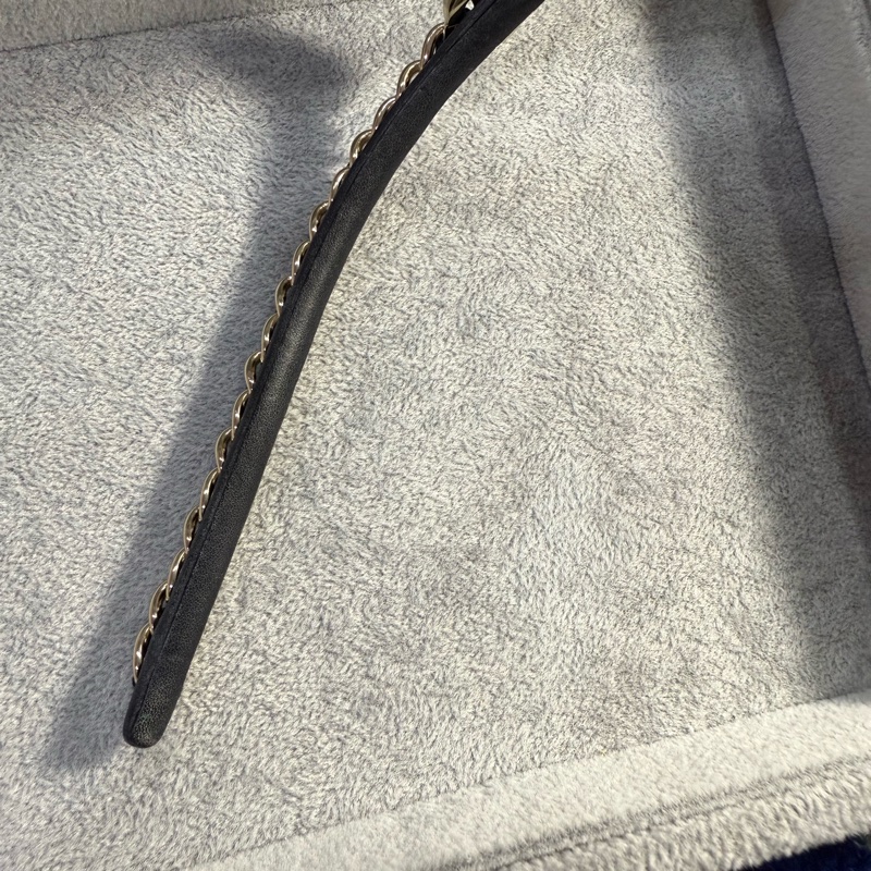 香奈兒 皮穿鍊髮箍 香奈兒髮箍 Chanel髮飾-15