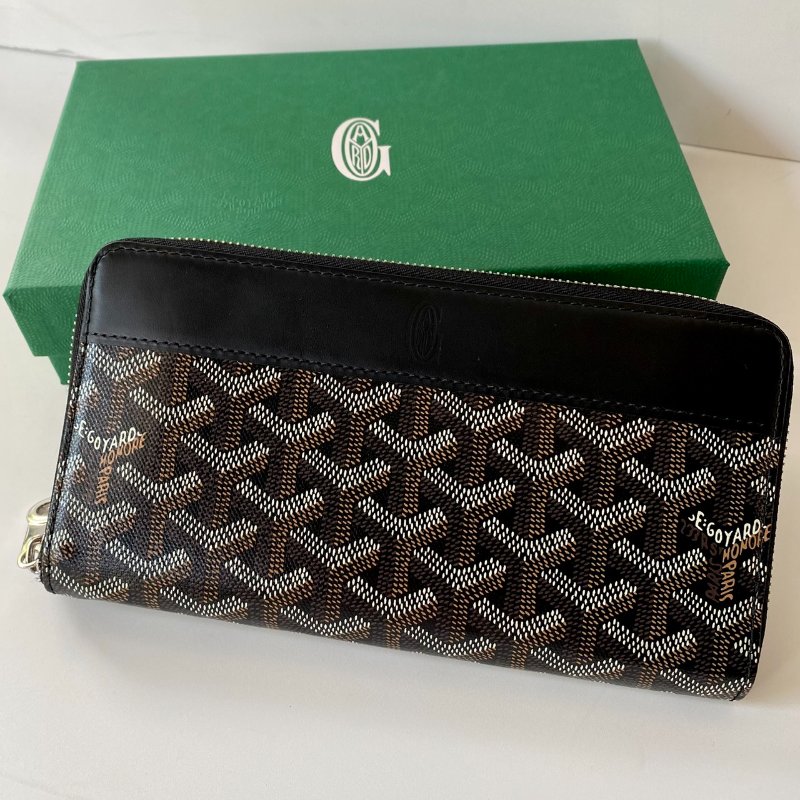 GOYARD MATIGNON WALLET GM 黑色 12卡 拉鍊 長夾-0