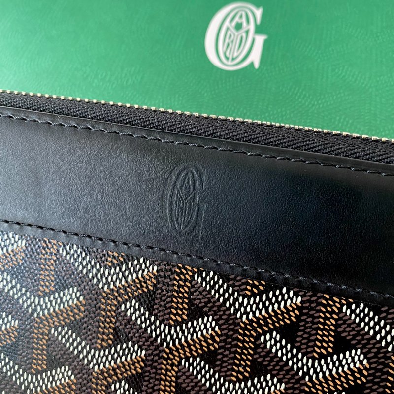 GOYARD MATIGNON WALLET GM 黑色 12卡 拉鍊 長夾-1