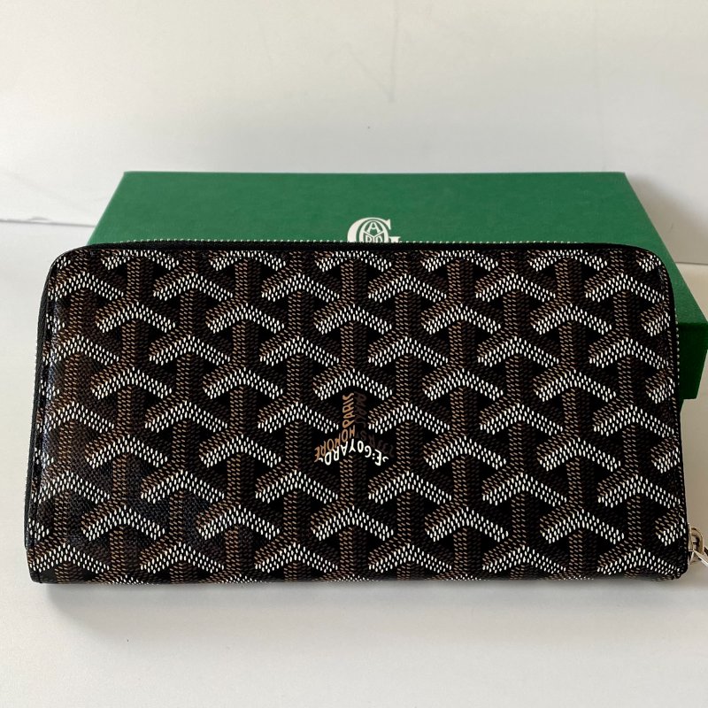 GOYARD MATIGNON WALLET GM 黑色 12卡 拉鍊 長夾-3