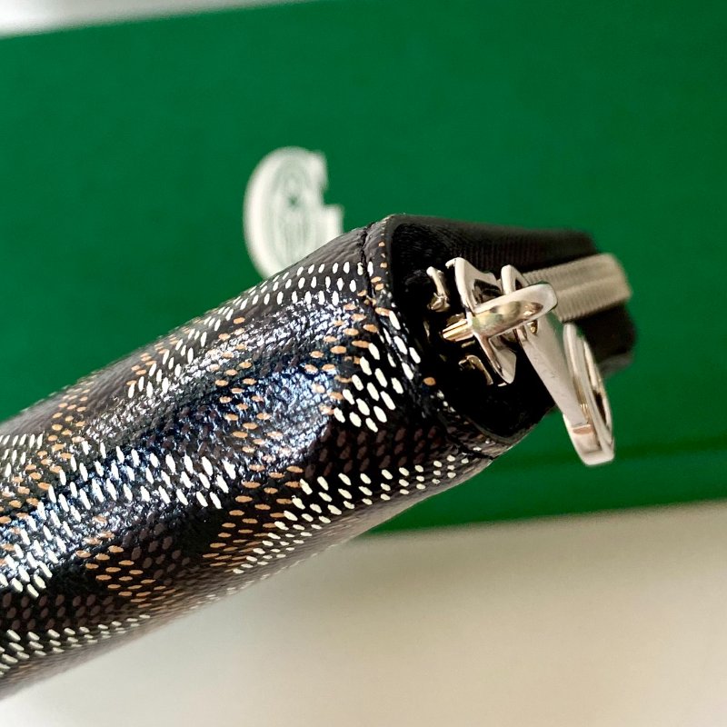 GOYARD MATIGNON WALLET GM 黑色 12卡 拉鍊 長夾-4