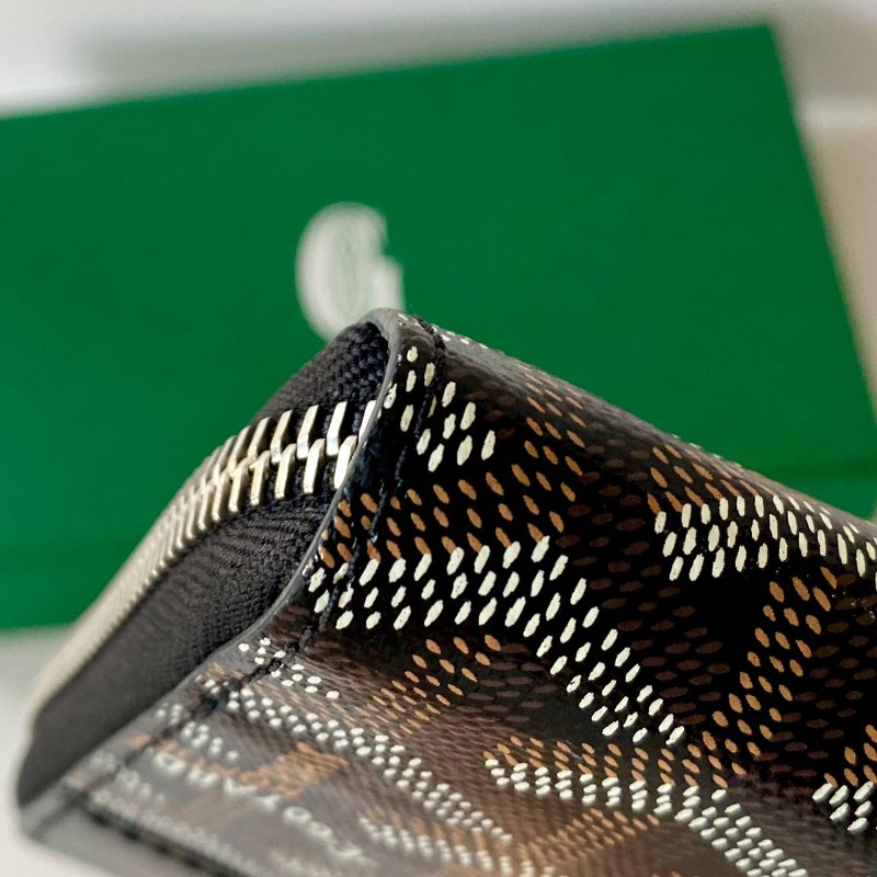 GOYARD MATIGNON WALLET GM 黑色 12卡 拉鍊 長夾-5