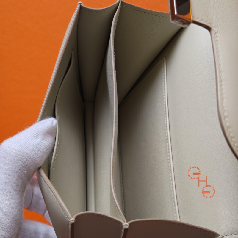 二手愛馬仕迷你康康 Hermes Mini Constance / Swift  / 銀扣 / 80 珍珠灰Gris Perle / Stamp Y ( 95% 新 )-13