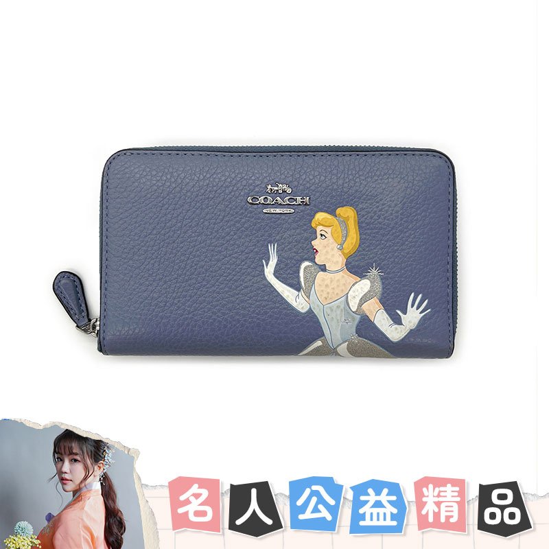【玧希Evan-名人公益精品】 Coach x Disney聯名仙杜瑞拉長夾-0