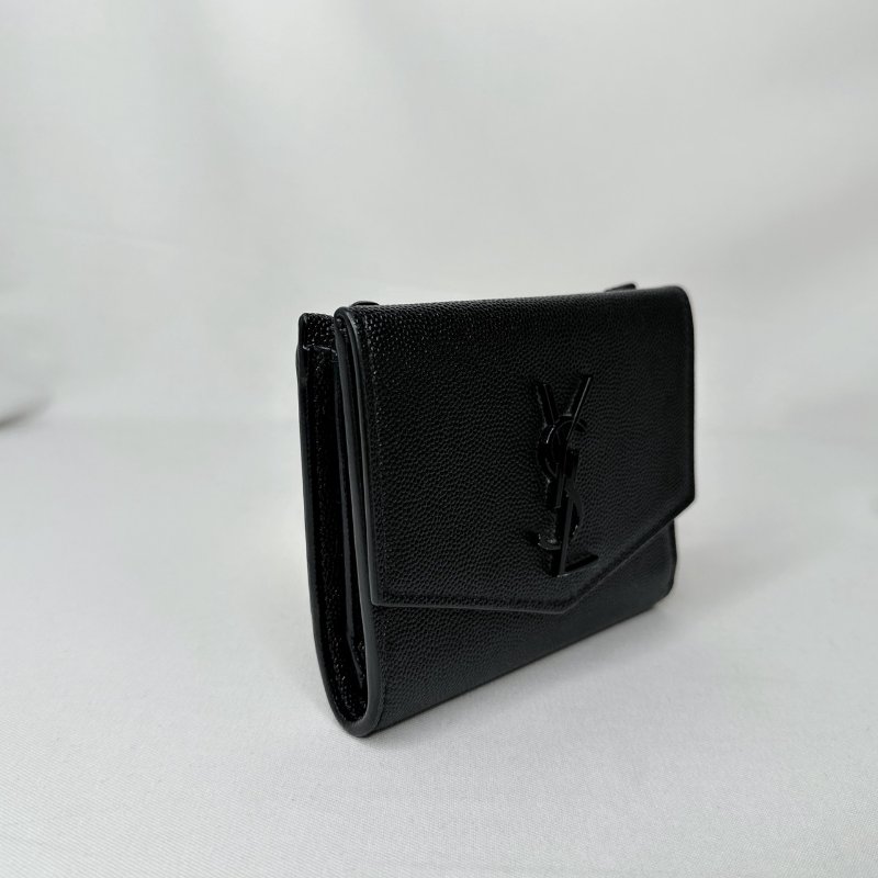 YSL Uptown粒面皮革短夾-3