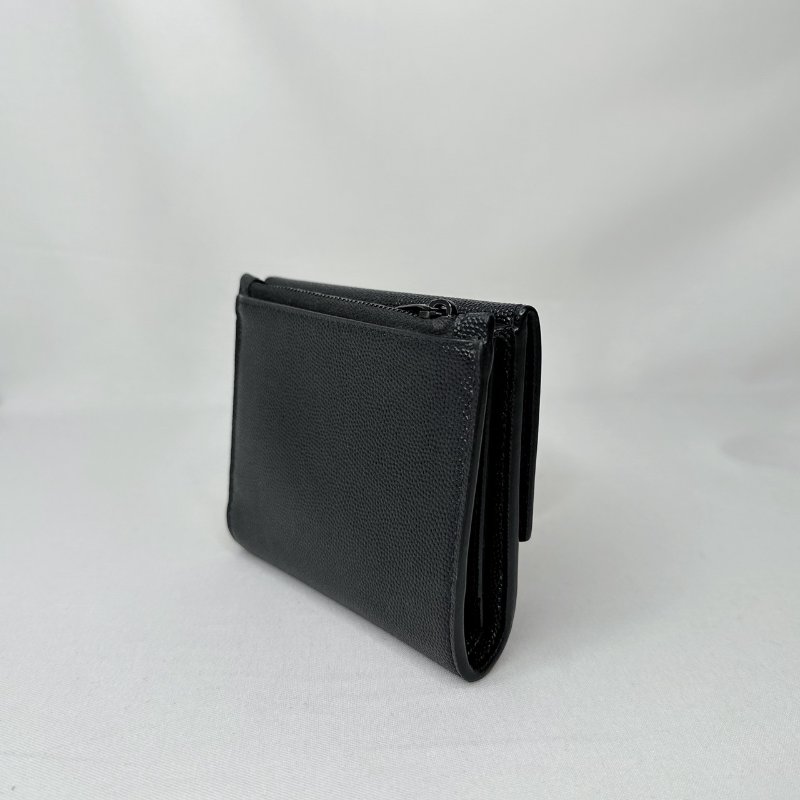 YSL Uptown粒面皮革短夾-4