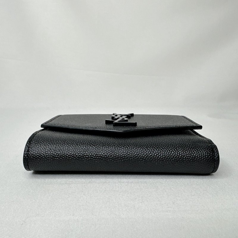 YSL Uptown粒面皮革短夾-9