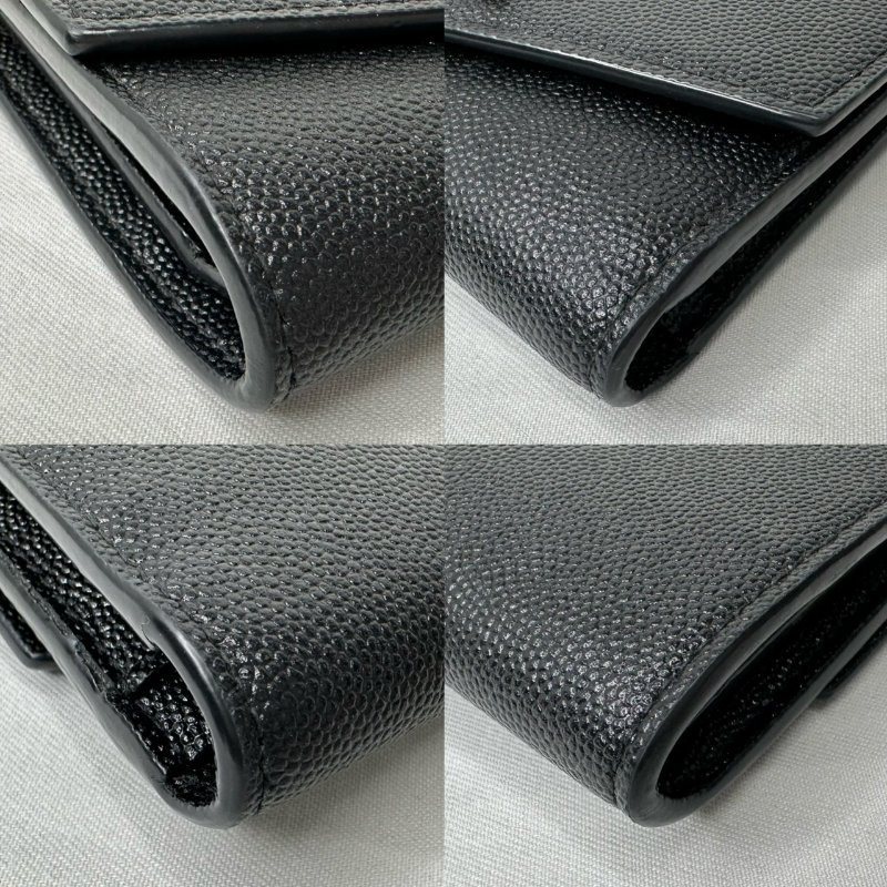 YSL Uptown粒面皮革短夾-10